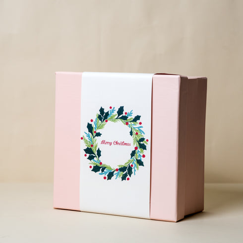 Blush Pink Gift Box with Ring Sleeve