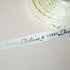 Merry Christmas Cream Ribbon (Gold Foiled & Embossed)