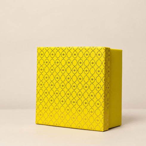 Moroccan Festive Yellow Gold Foil Box
