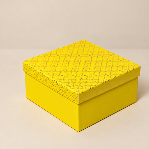 Moroccan Festive Yellow Gold Foil Box