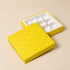 Moroccan Festive Yellow Gold Foil Rigid Chocolate Box ( Cavity of 9 pcs )