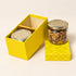 Moroccan Jar Box of 2 - Festive Yellow