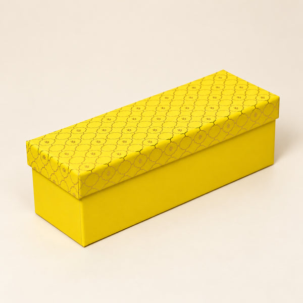 Moroccan Jar Box of 3 - Festive Yellow
