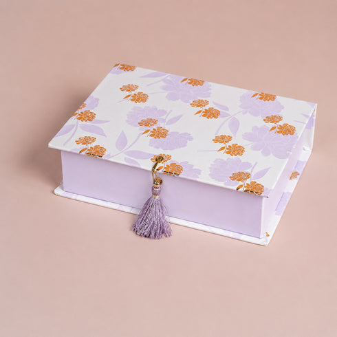 Peony Lilac Mithai/Bakery Box (Cavity of 6 pcs) - The Keepsake Edition