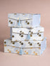 Pastel Blue Tassel Box - Foldable/Collapsible Magnetic Box