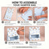 Peony Blue Rigid Hamper Bag with Window