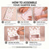 Peony Pink Rigid Hamper Bag with Window