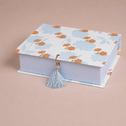 Peony Blue Mithai/Bakery Box (Cavity of 12 pcs) - The Keepsake Edition