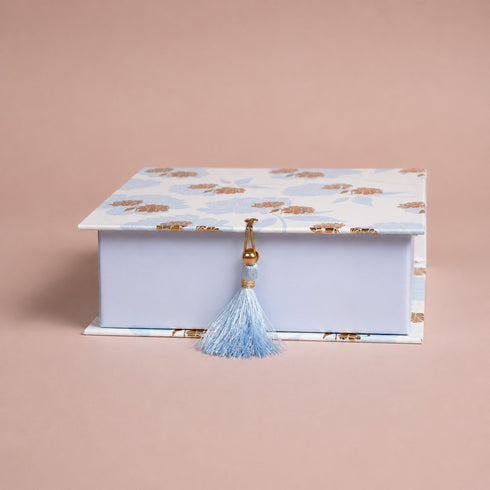 Peony Blue Mithai/Bakery Box (Cavity of 9 pcs) - The Keepsake Edition