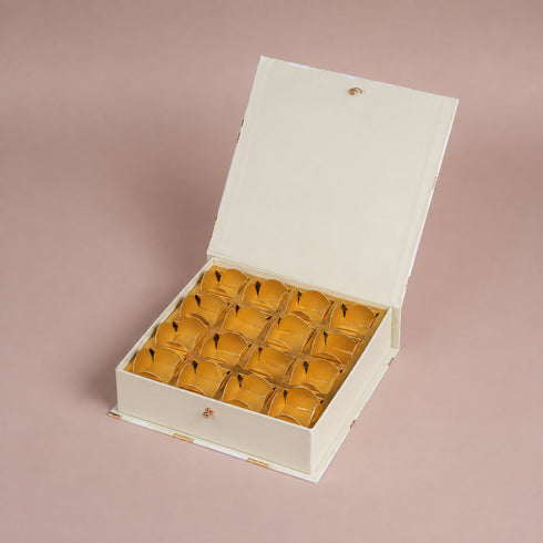 Peony Mint Green Mithai/Bakery Box (Cavity of 16 pcs) - The Keepsake Edition