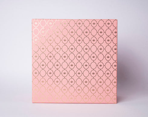 Moroccan Coral Pink Gold Foil Box