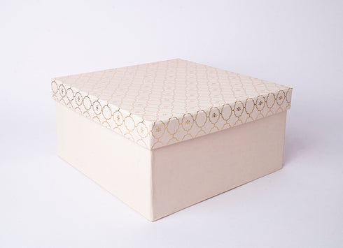 Moroccan Ivory Gold Foil Box
