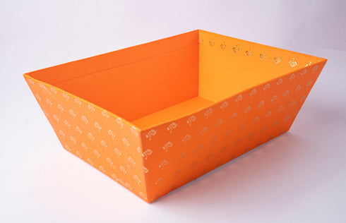 Festive Orange Gold Foiled Basket (Limited Festive Collection)