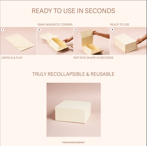 Collapsible Magnetic Cream Box