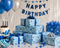 Twin Blue Star Wrapping Roll (2 MTRS - 27.5X79 INCHES)