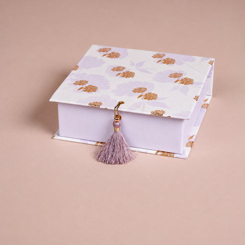 Peony Lilac Mithai/Bakery Box (Cavity of 9 pcs) - The Keepsake Edition