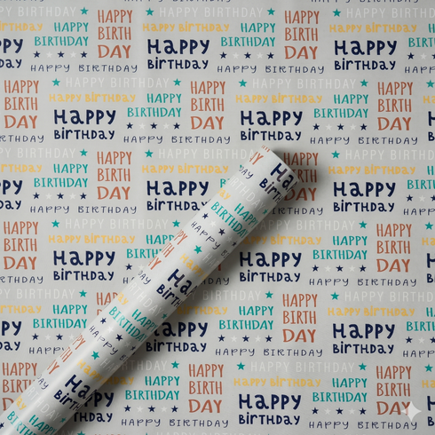 Happy Hues Wrapping Roll (2 MTRS - 27.5X79 INCHES)