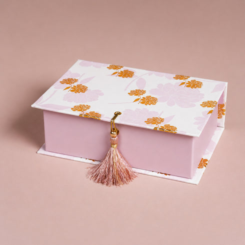 Peony Pink Mithai/Bakery Box (Cavity of 6 pcs) - The Keepsake Edition