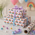 Silver Cloud Rainbow Wrapping Roll (2 MTRS - 27.5X79 INCHES)