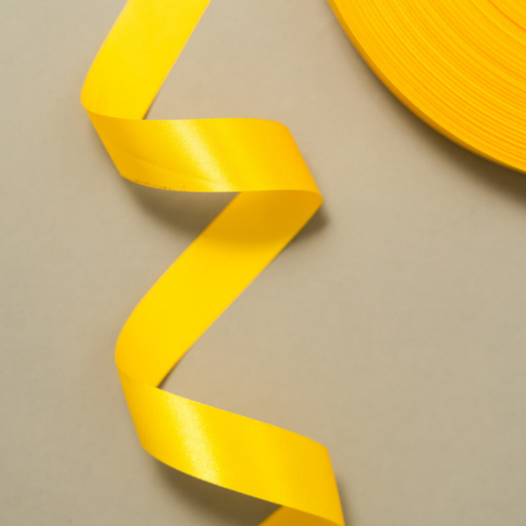 Satin Ribbon Yellow Colour – The Packing Company