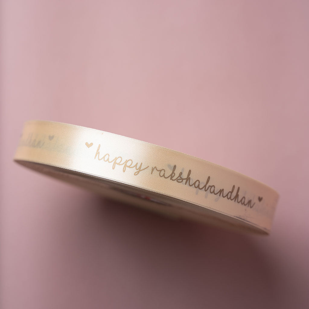 Rakshabandhan / Rakhi Satin Ribbon (Cream) – The Packing Company