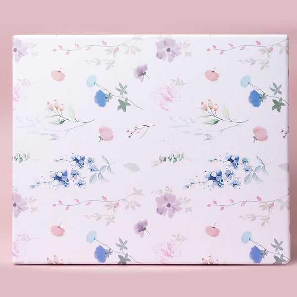 Spring Floral Rigid Gift Box (Pastel Pink)