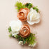 Beige & White Rose Flower bunch - Pack of 4 pcs (for packaging & decoration)