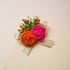 Pink & Orange Fabric Flower bunch - Pack of 6 pcs (for packaging & decoration)