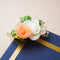 Peach & White Rose Flower bunch - Pack of 4 pcs (for packaging & decoration)