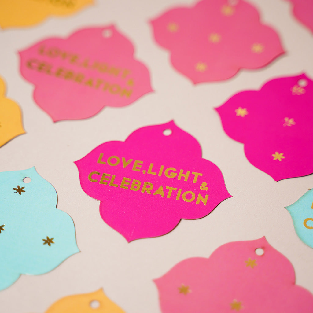 Festive Tag - Light Pink (Pack of 10 pcs - Love, Light & Celebration ...