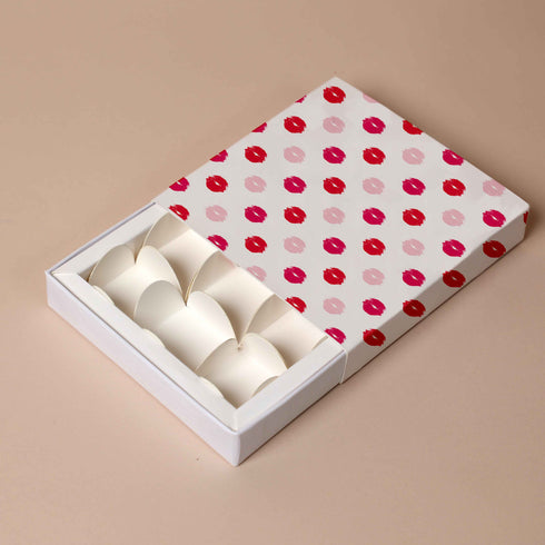 Kiss Print Valentine's Edit Chocolate Box (Cavity of 12 pcs)
