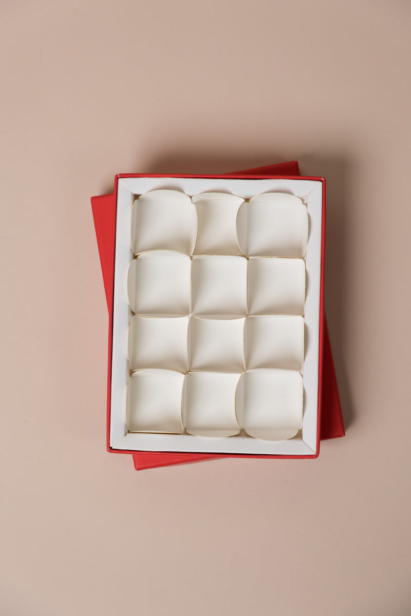 Red Rigid Chocolate Box (Cavity of 12 pcs) – The Packing Company