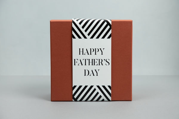 Father's Day Rust Orange Gift Box with Sleeve