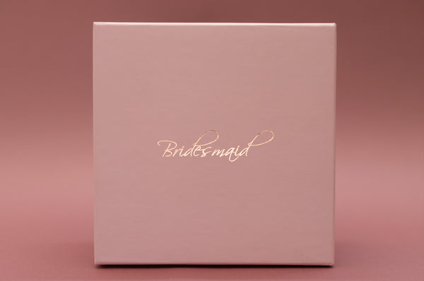 Bridesmaid Gift Hamper Box - Blush Pink (8X8X4")