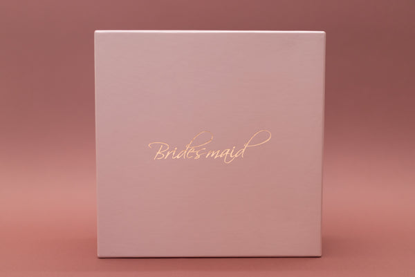 Bridesmaid Hamper Gift Box - Blush Pink (10X10X4")