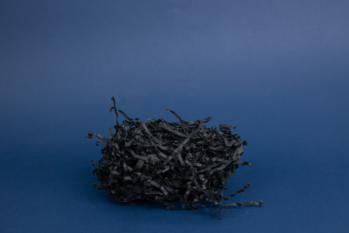 Black Shredded Paper – The Packing Company