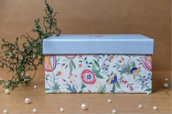 Chintz Floral Rigid Gift Box (11X9X4")